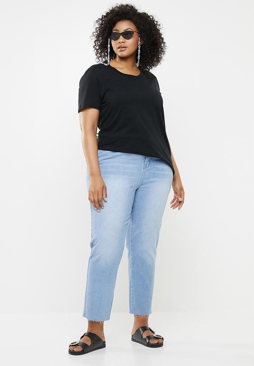 Missguided - Raw hem jeans - blue