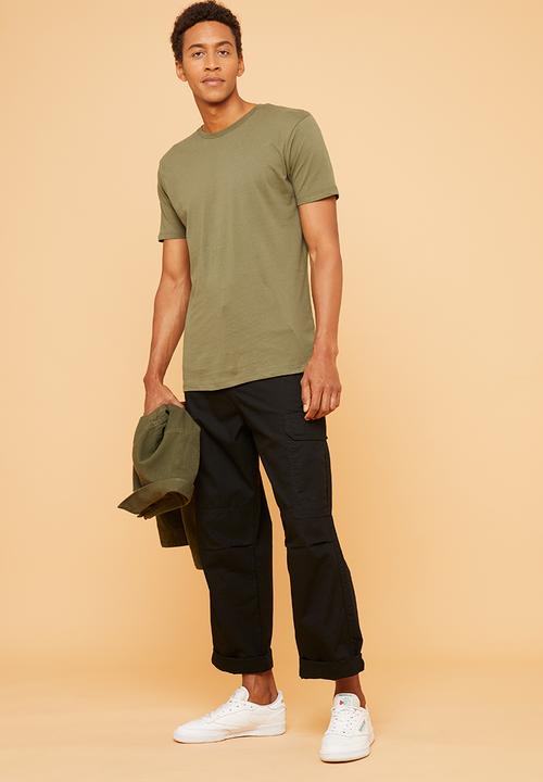Superbalist - Plain crew neck short sleeve tee - khaki