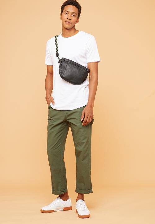 Superbalist - Longline curved hem short sleeve tee - white
