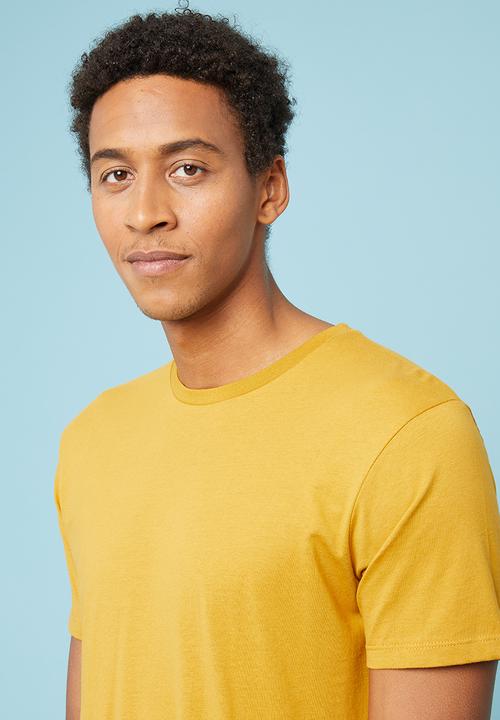 Superbalist - Plain crew neck short sleeve tee - yellow