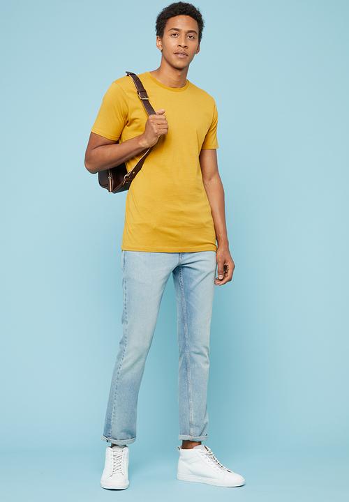 Superbalist - Plain crew neck short sleeve tee - yellow
