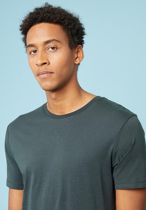 Superbalist - Plain crew neck short sleeve tee - charcoal 