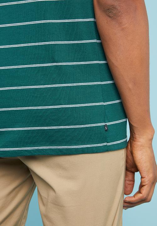 Superbalist - Feeder stripe crew neck tee - green & white 