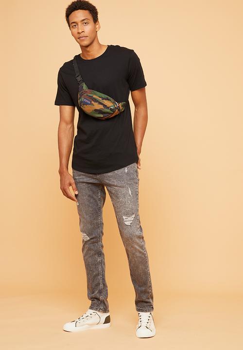 Superbalist - Slim fit abrasions jeans - grey