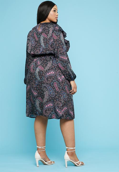 Superbalist - Frill peasant style dress - multi 