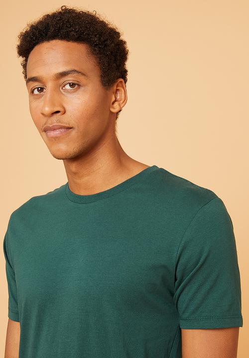Superbalist - Plain crew neck short sleeve tee - green