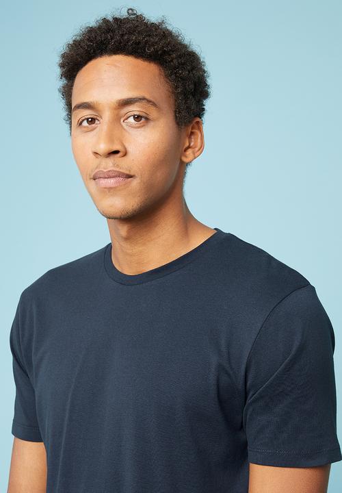 Superbalist - Plain crew neck short sleeve tee - navy