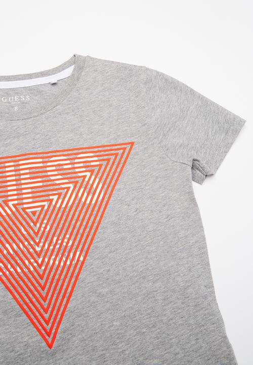 GUESS - Short sleeve guess tri raised tee - grey
