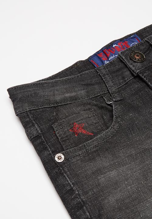 SOVIET - Boys denim short - black