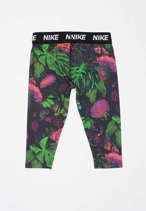 Nike - Nike girls glow botanical capri - black