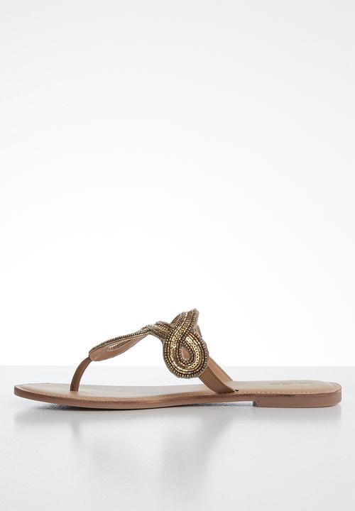 ALDO - Rithrania leather sandal - cognac