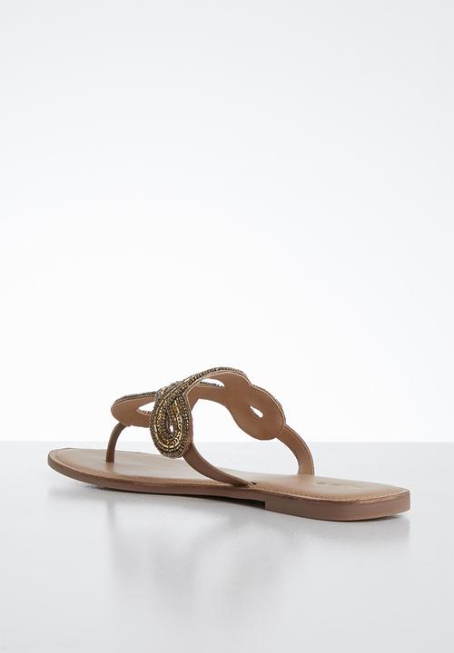 ALDO - Rithrania leather sandal - cognac