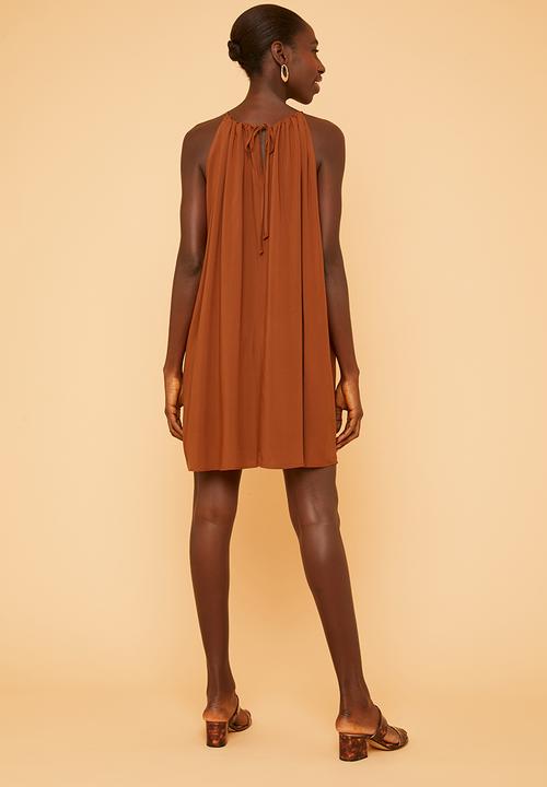 Superbalist - Halter dress - rust 