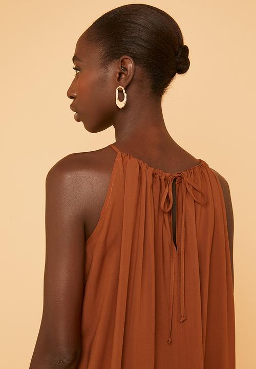 Superbalist - Halter dress - rust 
