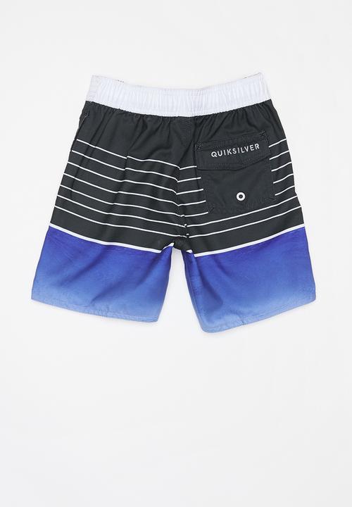 Quiksilver - Swell boys beach shorts - blue & black