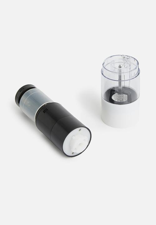 Excellent Houseware - Rubber peppermill - white