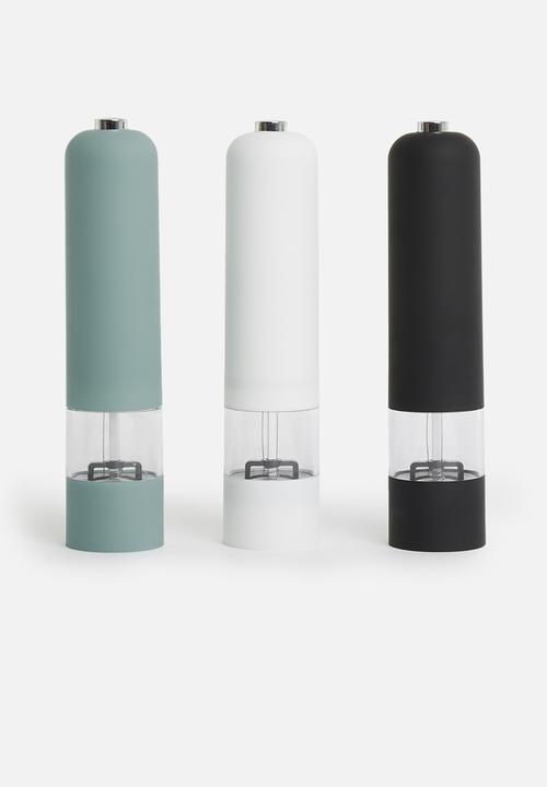 Excellent Houseware - Rubber peppermill - white