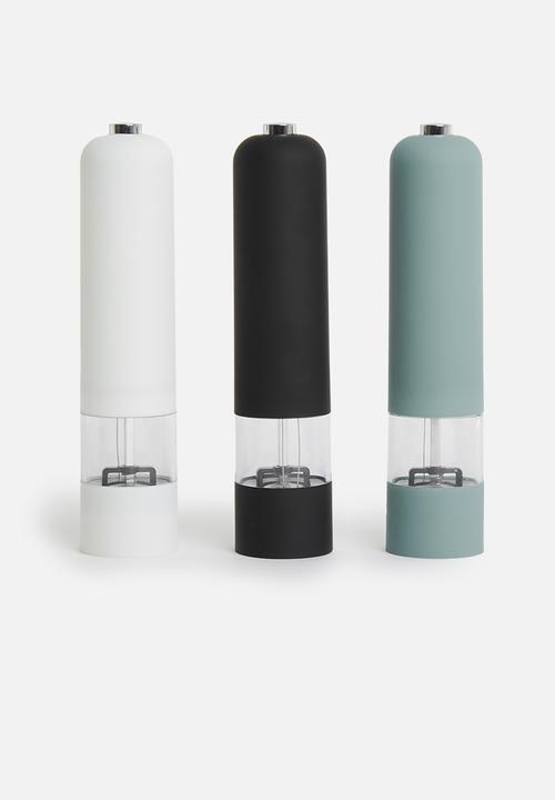 Excellent Houseware - Rubber peppermill - black