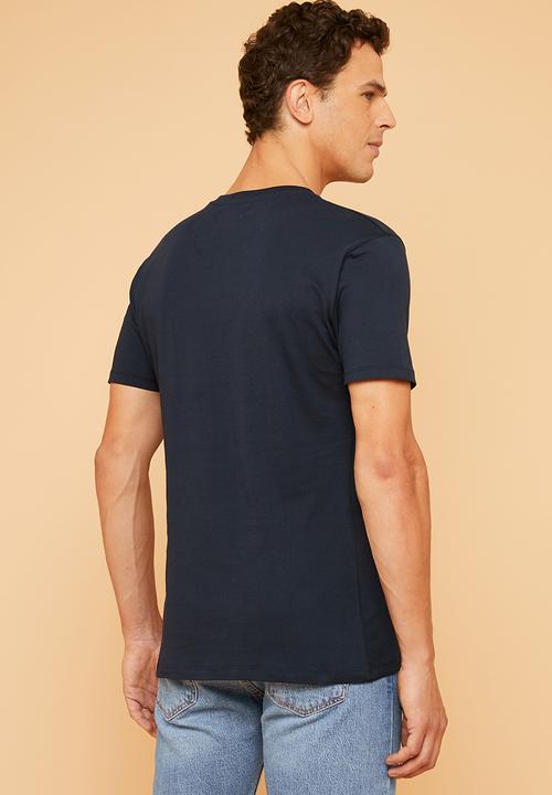Superbalist - Plain V-neck short sleeve tee - navy
