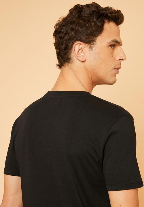 Superbalist - Crew neck short sleeve 2 pack tees - black
