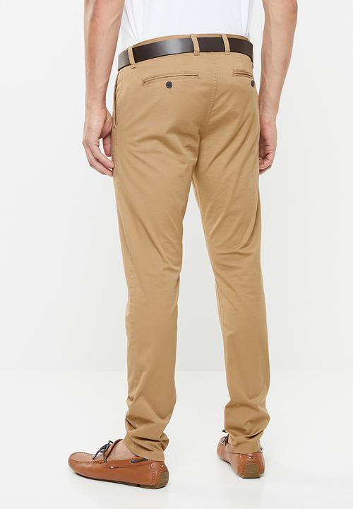 GUESS - Fashion chino pants - brown