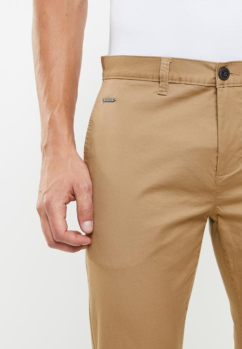 GUESS - Fashion chino pants - brown