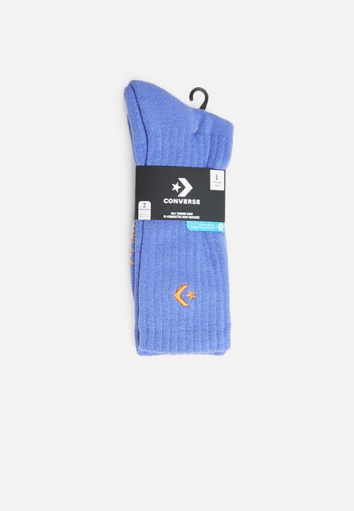 Converse - 2 Pack sport inspired crew - blue & white