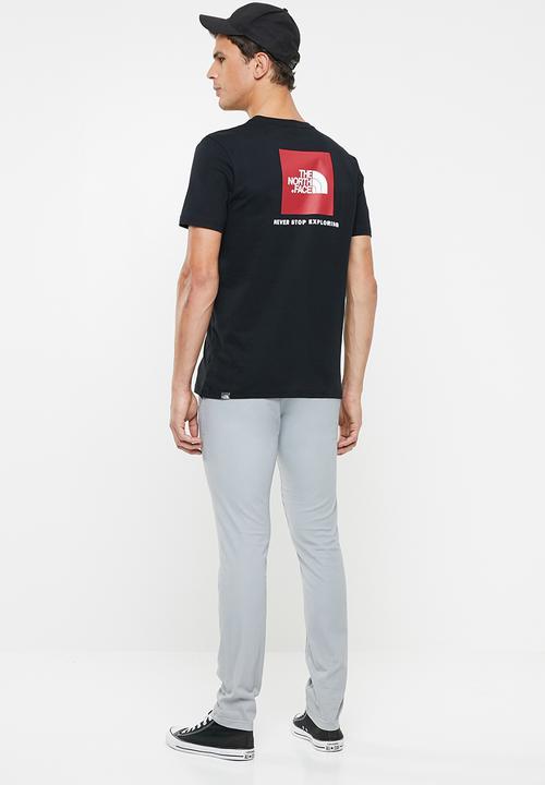 The North Face - Short sleeve red box tee - black