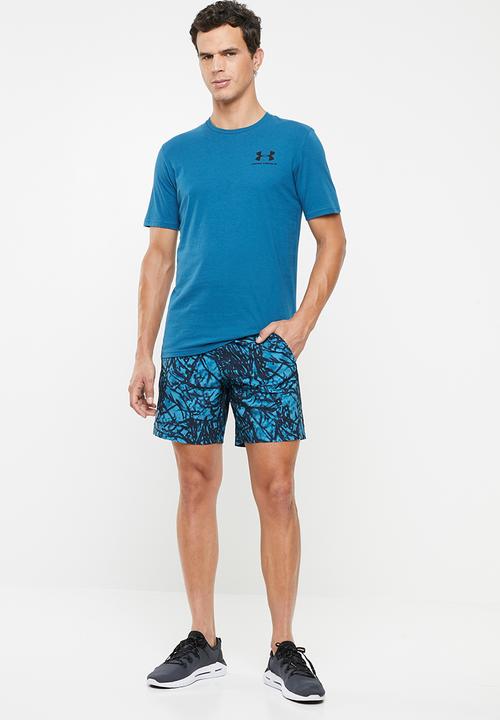 Under Armour - UA inverse box logo tee - blue