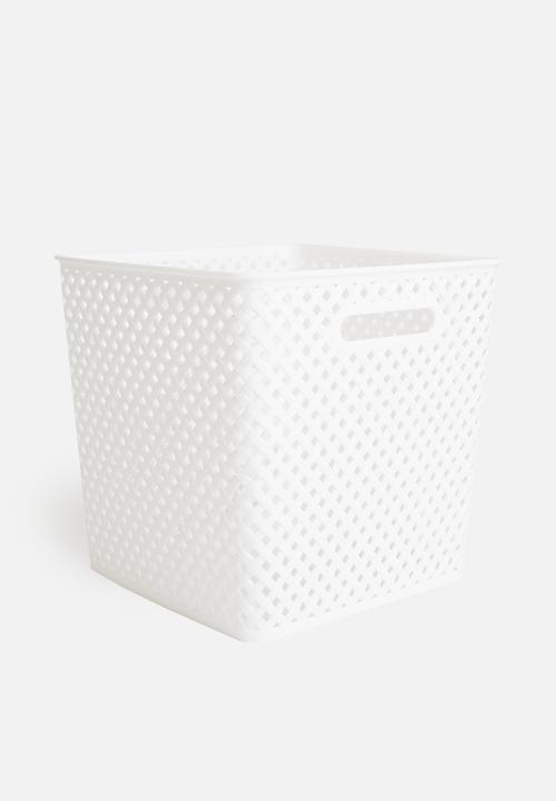 Storage Solutions - Polly storage basket large - white