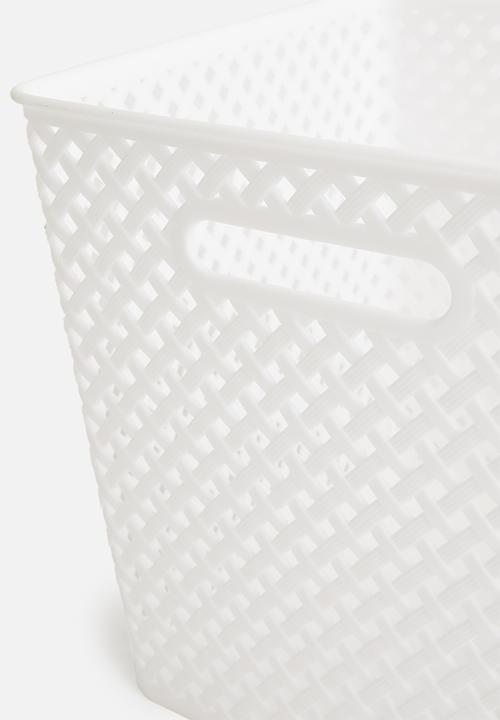 Storage Solutions - Polly storage basket large - white