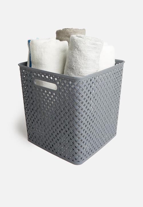Storage Solutions - Polly storage basket large - grey