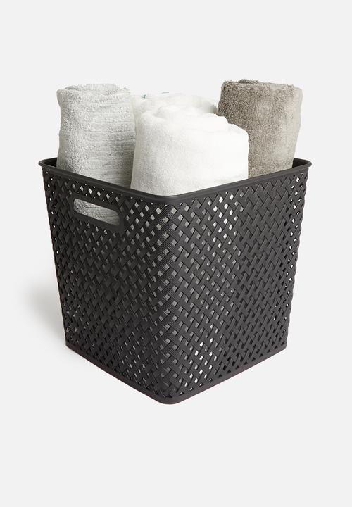 Storage Solutions - Polly storage basket large - black