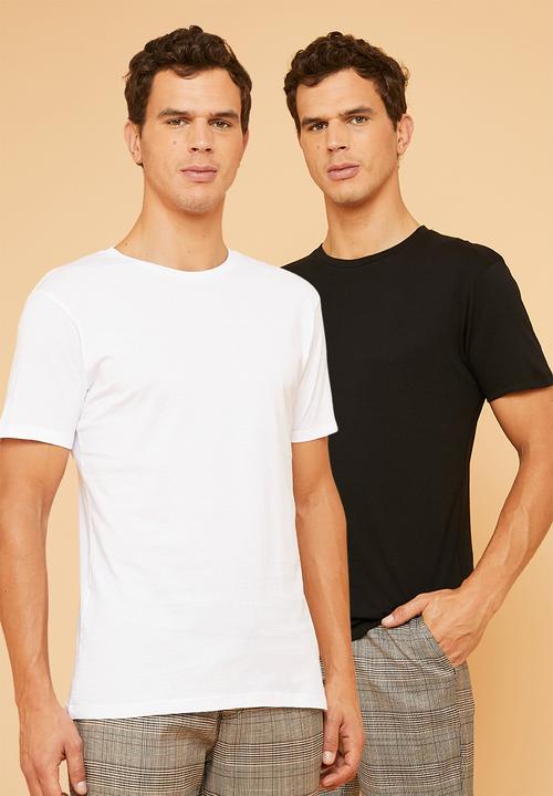 Superbalist - Plain crew neck short sleeve 5 pack tees - multi