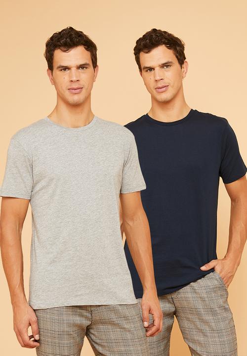 Superbalist - Plain crew neck short sleeve 5 pack tees - multi