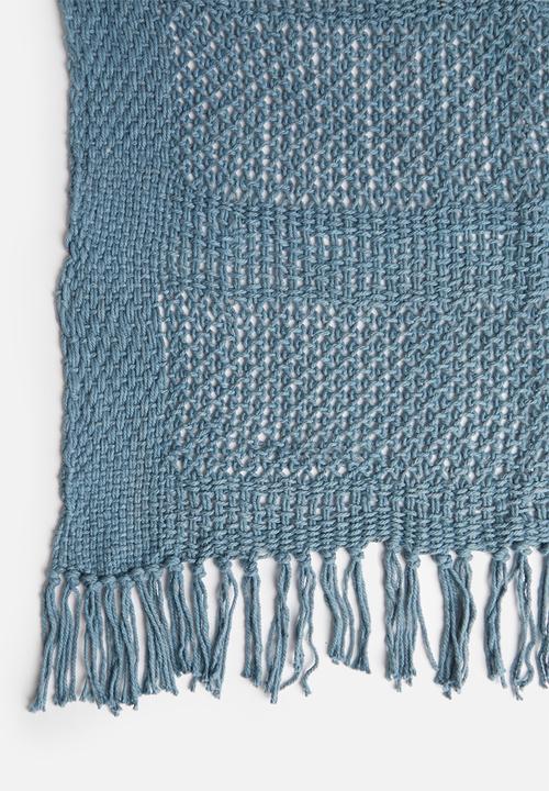 H&S - Knit throw - light blue