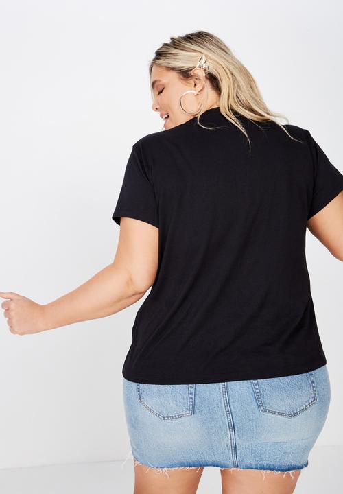 Cotton On - Curve graphic tee - black