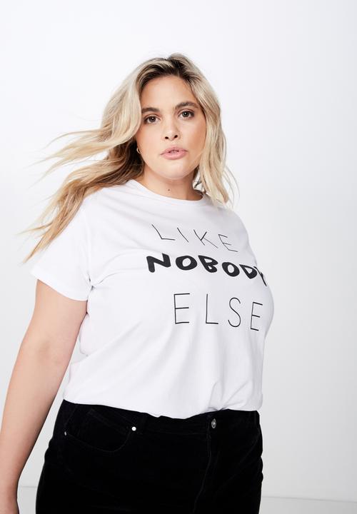 Cotton On - Curve graphic tee - white