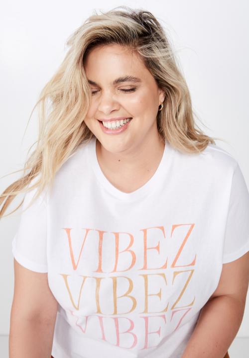 Cotton On - Curve graphic tee - white