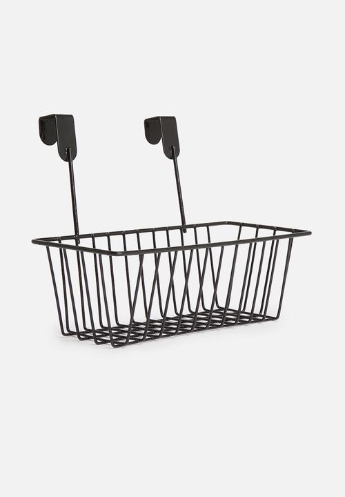 Storage Solutions - Hook & hang storage basket - black