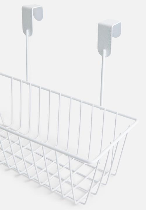 Storage Solutions - Hook & hang storage basket - white
