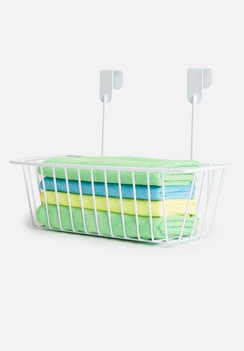 Storage Solutions - Hook & hang storage basket - white