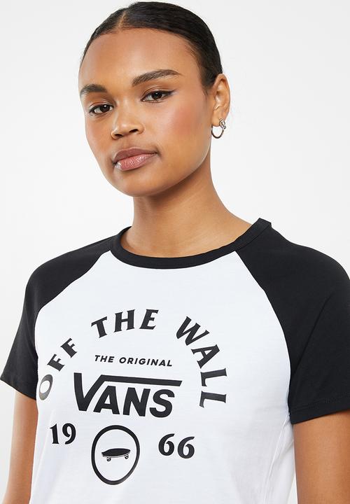 Vans - Attendance ringer raglan - white & black