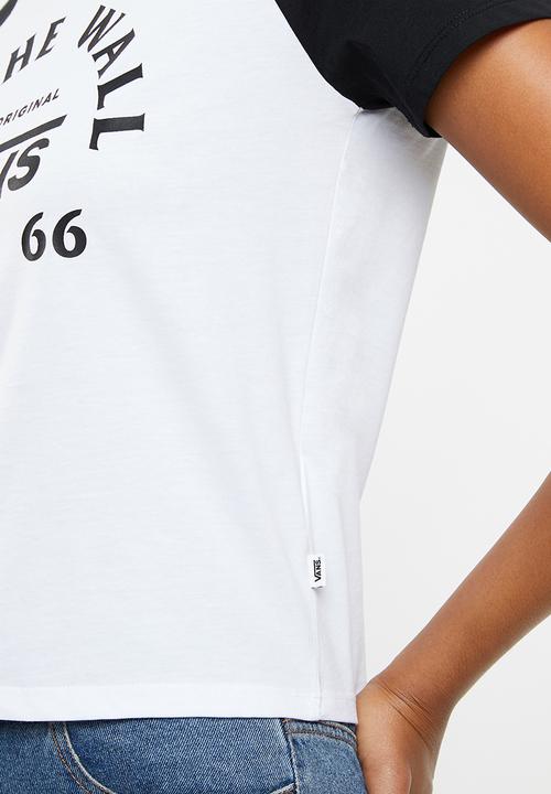 Vans - Attendance ringer raglan - white & black