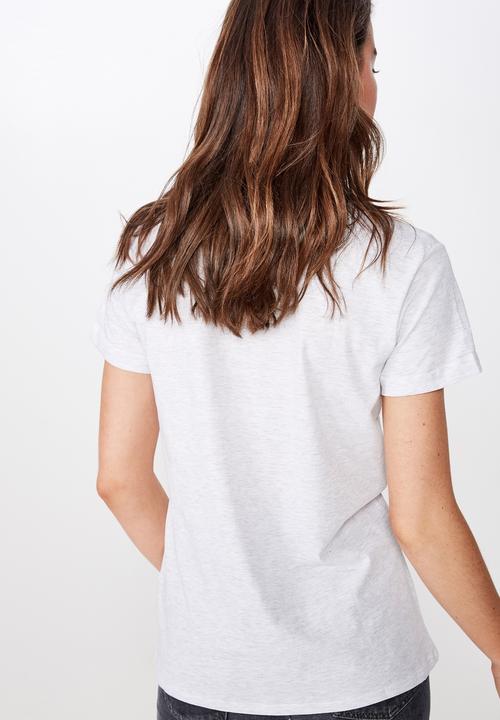 Cotton On - Classic slogan T-shirt - grey