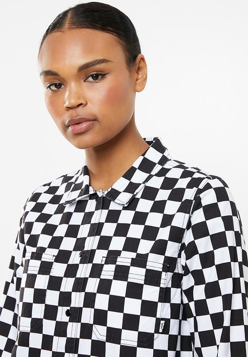 Vans - Broadway ii check dress - black & white