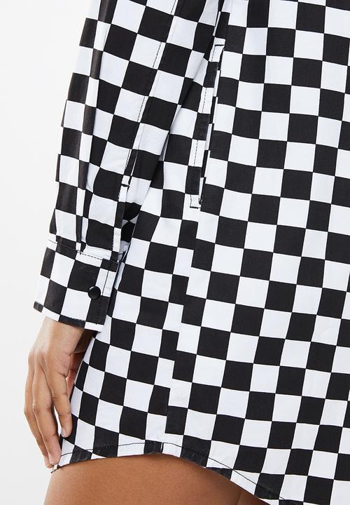 Vans - Broadway ii check dress - black & white