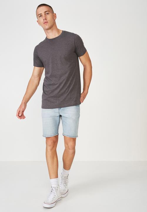 Cotton On - Essential longline curved hem T-shirt - grey