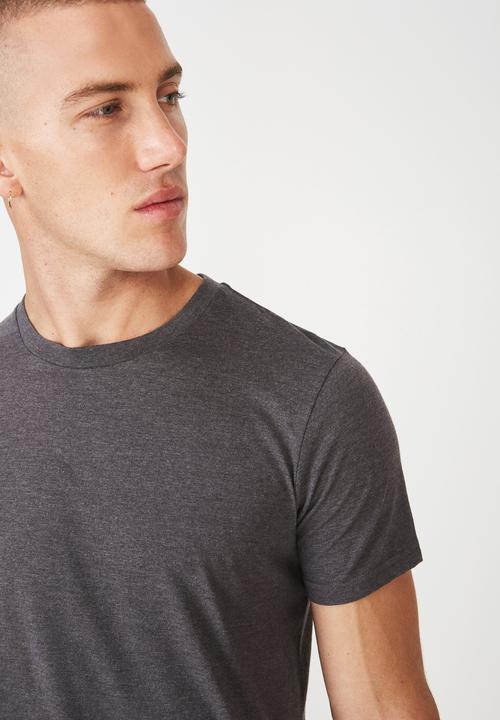 Cotton On - Essential longline curved hem T-shirt - grey