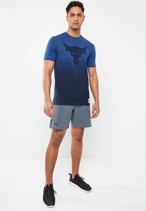 Under Armour - Project Rock bull graphic short sleeve tee - blue